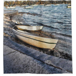 Florida boten aan de baai douchegordijn