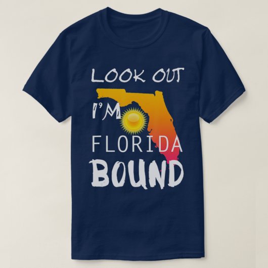 Florida Bound Vacation Spring Break T-shirt (Design voorkant)