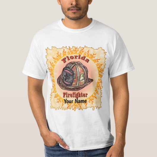 Florida brandweerman t-shirt (Voorkant)
