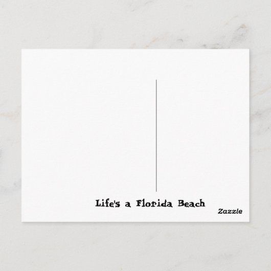 Florida Briefkaart (Achterkant)