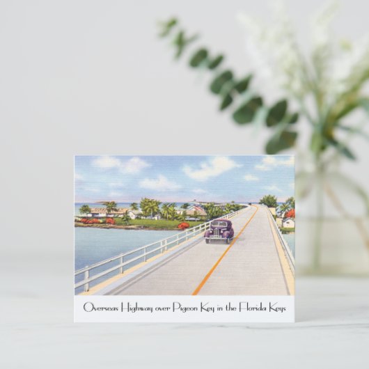 Florida briefkaart afbeelding duivensleutel (Staand voorkant)