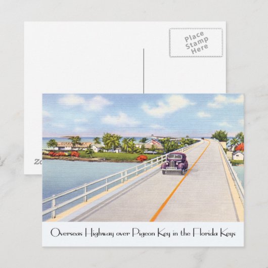 Florida briefkaart afbeelding duivensleutel (Voorkant / Achterkant)