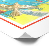 Florida Briefkaart Kaart 18x24 Poster Afdrukken (Hoek)