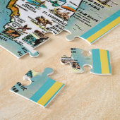 Florida Briefkaart Kaart 8x10 Jigsaw Puzzel (Zijkant)