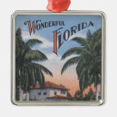  Florida Brochure Metalen Ornament (Voorkant)