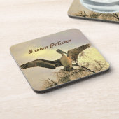 Florida Brown Pelikaan in het Onderzetter (Linkerzijde)