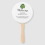 Florida bruiloft bestemming handwaaier (Achterkant)