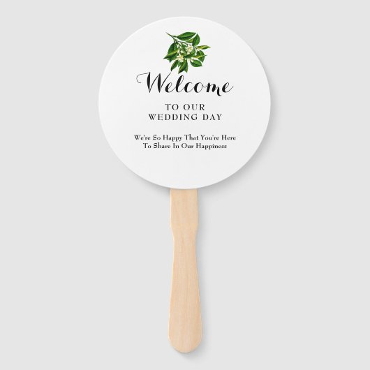 Florida bruiloft bestemming handwaaier (Achterkant)