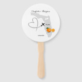 Florida bruiloft bestemming handwaaier (Voorkant)