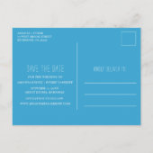 Florida Budget Beach Wedding Save the Date Aankondigingskaart (Achterkant)