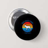 Florida Bulldog Park Ronde Button 5,7 Cm (Voorkant /achterkant)
