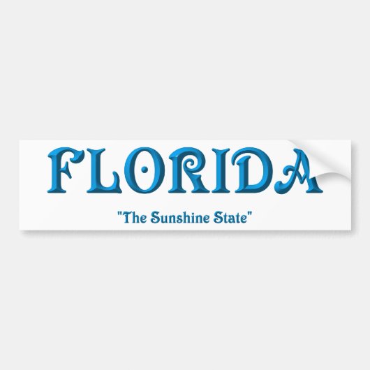 Florida Bumpersticker (Voorkant)