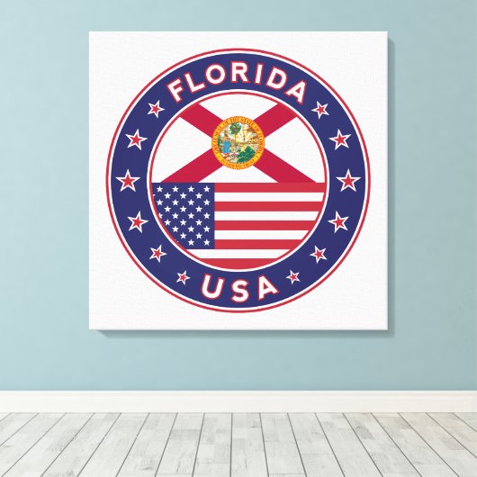 Florida Canvas Afdruk (Insitu (Houten vloer))