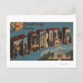 Florida (Capital Building) - Grote Letter Briefkaart (Voorkant)