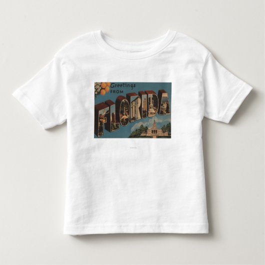 Florida (Capital Building) - Grote Letter Kinder Shirts (Voorkant)