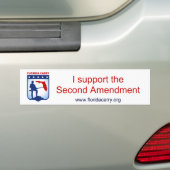 Florida Carry - Ik steun het tweede amendement Bumpersticker (Op auto)