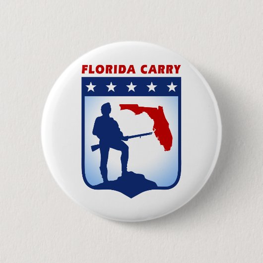 Florida Carry Pin Ronde Button 5,7 Cm (Voorkant)