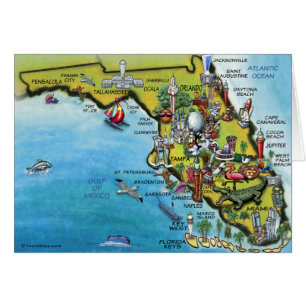 Florida Cartoon Map