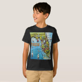 Florida Cartoon Map T-shirt (Voorkant volledig)