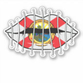 Florida-censuur - Zaagt Lips Spreken niet Sticker (Voorkant)