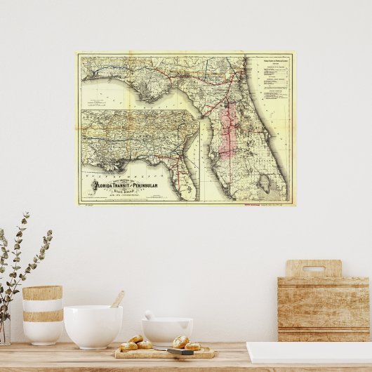 Florida Central and Peninsular Railroad Poster (Keuken)