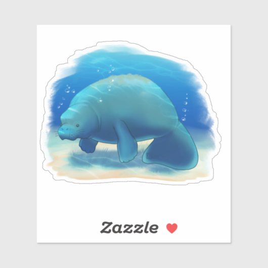Florida Charity Manatee Sticker (Vel)