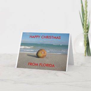 Florida Christmas Card #1 Feestdagen Kaart