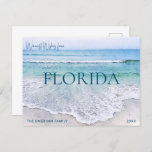 FLORIDA CHRISTMAS CARD | BRIEFKAART BEACH THEMED<br><div class="desc">Warm Wishes verzonden uit Florida (of je favoriete beachy place)! Briefkaarten zijn een geweldige en goedkope manier om tijdens de feestdagen contact te houden! Dit Florida Golfkust van de Golf van de oceaan is een strandkerstkaart in schaduwen van blauwgroen, aqua, en blauw van de marine en oceaan, perfect voor een...</div>