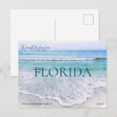 FLORIDA CHRISTMAS CARD | BRIEFKAART BEACH THEMED (Voorkant / Achterkant)