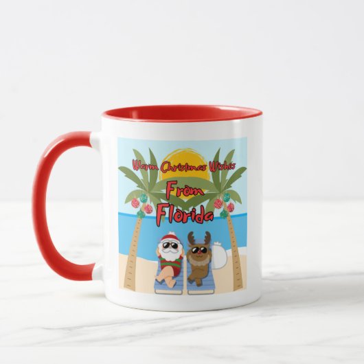 Florida Christmas Coffee Mug Mok (Links)