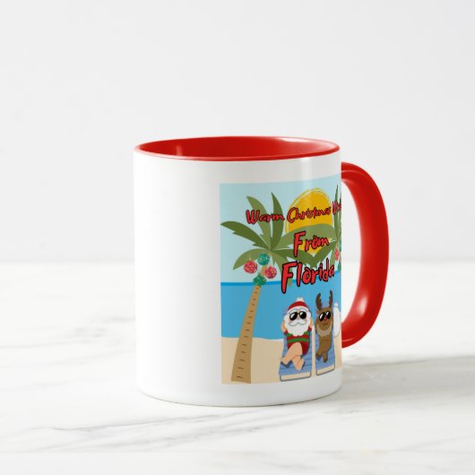 Florida Christmas Coffee Mug Mok (Voorkant rechts)