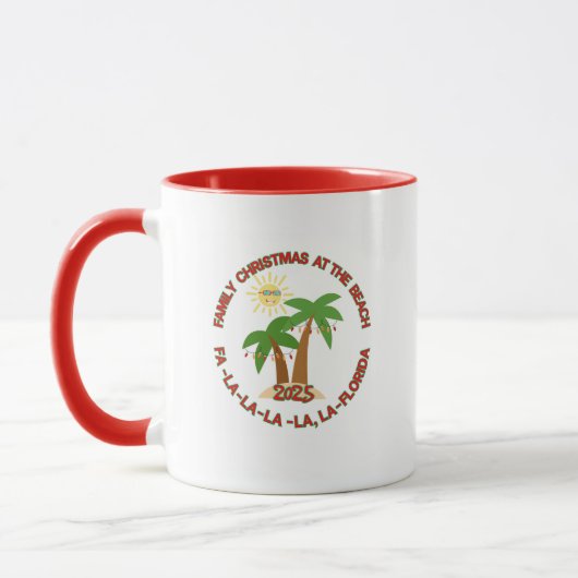 Florida Christmas Family Vacation Coffee Mug Mok (Links)