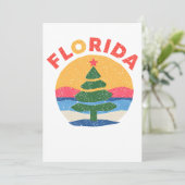 Florida christmas feestdagenkaart (Staand voorkant)