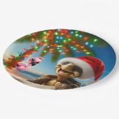 FLORIDA CHRISTMAS PARTY PLATES PAPIEREN BORDJE (Gekanteld)