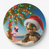 FLORIDA CHRISTMAS PARTY PLATES PAPIEREN BORDJE (Voorkant)