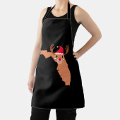 FLORIDA Christmas Pet Antler Rode neus rendieren Schort (Insitu)