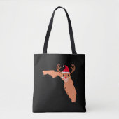 FLORIDA Christmas Pet Antler Rode neus rendieren Tote Bag (Voorkant)