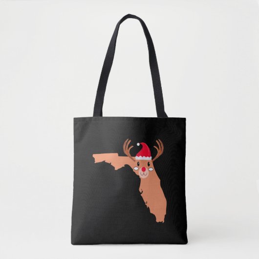 FLORIDA Christmas Pet Antler Rode neus rendieren Tote Bag (Voorkant)
