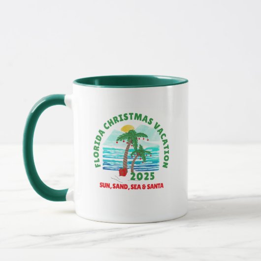 Florida Christmas Vacation Coffee Mug Mok (Links)
