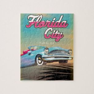 Florida City Vintage reisposter Legpuzzel