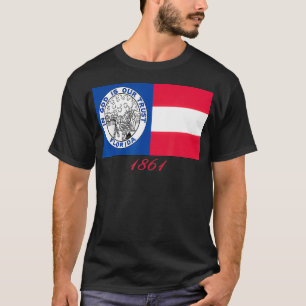 FLORIDA CIVIL WAR REGIMENT 1861 IN GOD FLAG T-SHIRT