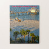 Florida Clear Water Beach.kerstgroeten Legpuzzel (Verticaal)