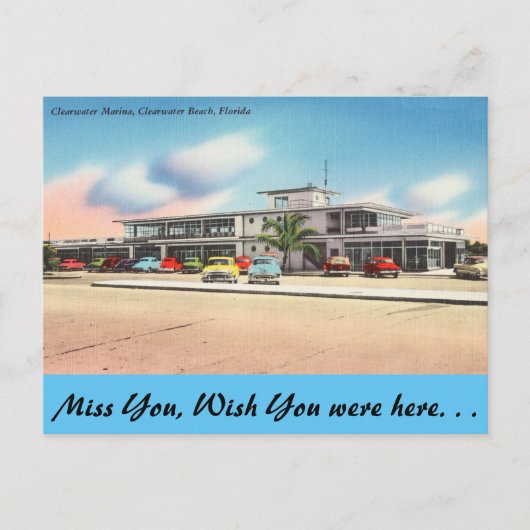 Florida, Clearwater Marina, Clearwater Beach Briefkaart (Voorkant)