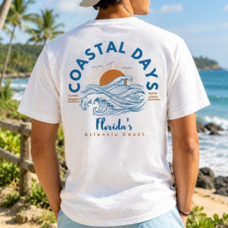 Florida Coastal Days Atlantic Beach Golf T-shirt