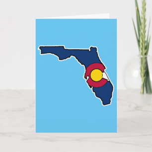 Florida Colorado-vlagwenskaart Kaart