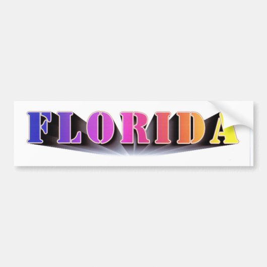 Florida Colors Bumpersticker (Voorkant)