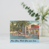 Florida, Coral Gables, Venetian Pool Briefkaart (Staand voorkant)