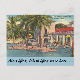 Florida, Coral Gables, Venetian Pool Briefkaart