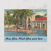 Florida, Coral Gables, Venetian Pool Briefkaart (Voorkant)