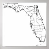 Florida County's Blank overzicht (Voorkant)